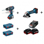 Conjunto Bosch Professional de Taladro GSB 18 V-LI y Amoladora GWS 18 V-LI